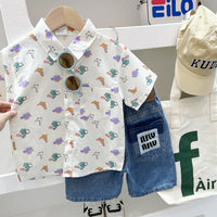 Load image into Gallery viewer, Baby Kid Boys Cartoon Plant Print Shirts Wholesale 25040384
