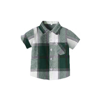 Load image into Gallery viewer, Baby Kid Boys Color-blocking Checked Shirts Wholesale 25040397
