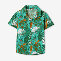 Load image into Gallery viewer, Baby Kid Plant Print Beach Shirts Wholesale 25040398
