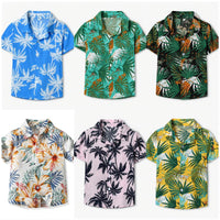 Load image into Gallery viewer, Baby Kid Plant Print Beach Shirts Wholesale 25040398
