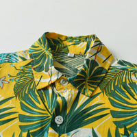 Load image into Gallery viewer, Baby Kid Plant Print Beach Shirts Wholesale 25040398
