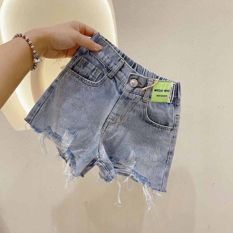 Kid Girls Solid Color Shorts Wholesale 250508101