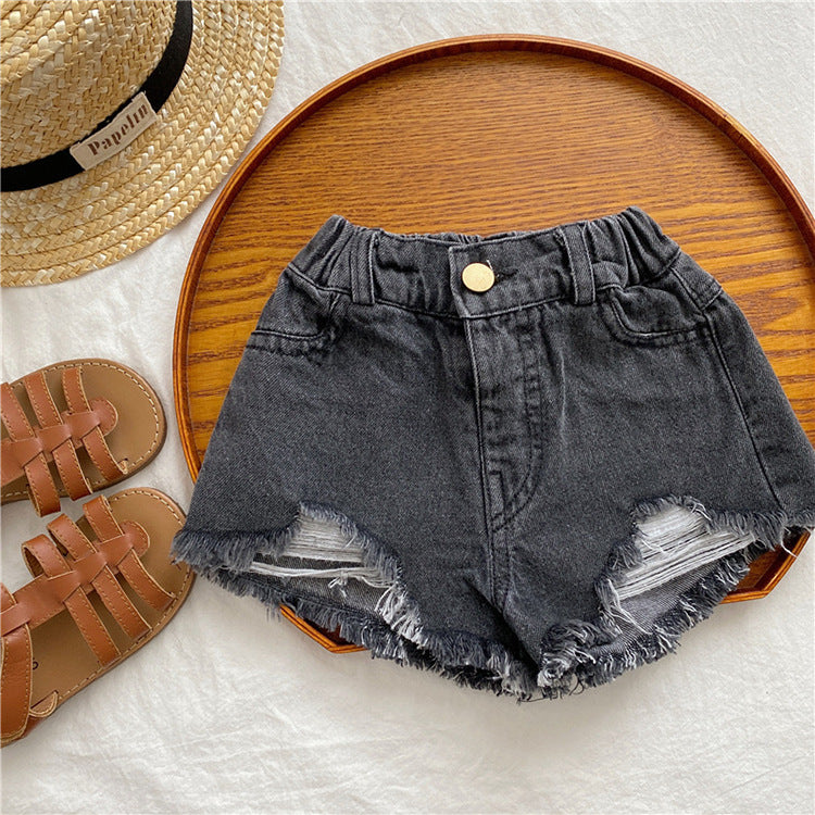Baby Kid Girls Solid Color Shorts Wholesale 250508102