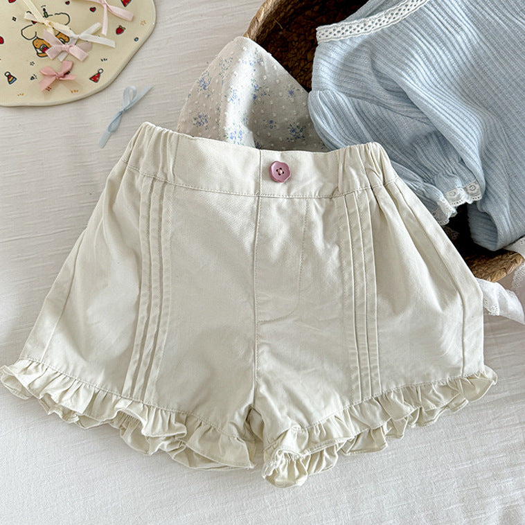 Baby Kid Girls Solid Color Shorts Wholesale 250508105