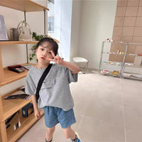 Load image into Gallery viewer, Baby Kid Girls Solid Color Letters T-Shirts Wholesale 250508114
