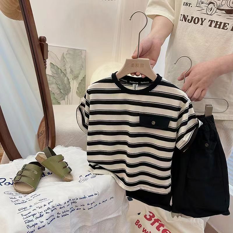 Baby Kid Boys Striped T-Shirts Wholesale 250508115