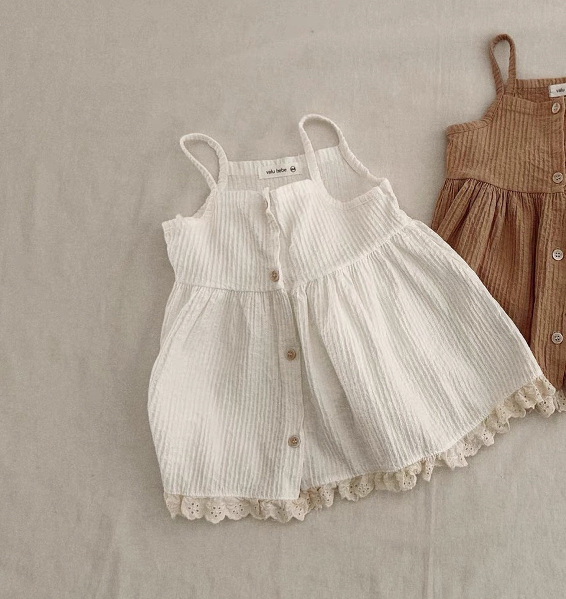 Baby Kid Girls Solid Color Dresses Wholesale 250508116