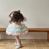 Load image into Gallery viewer, Baby Kid Girls Color-blocking Bow Princess Dresses Wholesale 25050825
