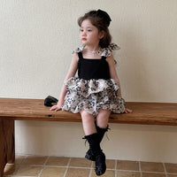 Load image into Gallery viewer, Baby Kid Girls Color-blocking Leopard print Dresses Wholesale 25050835
