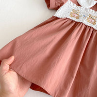 Load image into Gallery viewer, Baby Kid Girls Cartoon Embroidered Dresses Wholesale 25050845
