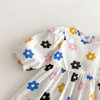 Load image into Gallery viewer, Baby Kid Girls Flower Print Dresses Wholesale 25050853
