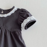 Load image into Gallery viewer, Baby Kid Girls Solid Color Lace Dresses Wholesale 25050854
