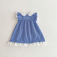 Load image into Gallery viewer, Baby Kid Girls Checked Dresses Wholesale 25050855
