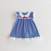 Load image into Gallery viewer, Baby Kid Girls Checked Dresses Wholesale 25050855
