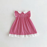 Load image into Gallery viewer, Baby Kid Girls Checked Dresses Wholesale 25050855
