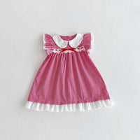 Load image into Gallery viewer, Baby Kid Girls Checked Dresses Wholesale 25050855
