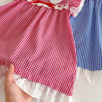 Load image into Gallery viewer, Baby Kid Girls Checked Dresses Wholesale 25050855
