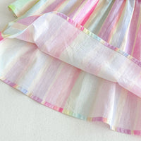 Load image into Gallery viewer, Baby Kid Girls Striped Color-blocking Bow Dresses Wholesale 25050856
