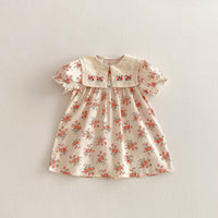 Load image into Gallery viewer, Baby Kid Girls Flower Print Dresses Wholesale 25050858
