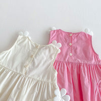 Load image into Gallery viewer, Baby Kid Girls Solid Color Flower Dresses Wholesale 25050862
