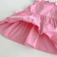 Load image into Gallery viewer, Baby Kid Girls Solid Color Flower Dresses Wholesale 25050862
