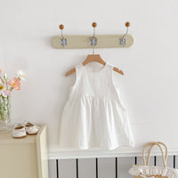 Load image into Gallery viewer, Baby Kid Girls Solid Color Flower Dresses Wholesale 25050863
