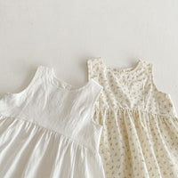 Load image into Gallery viewer, Baby Kid Girls Solid Color Flower Dresses Wholesale 25050863
