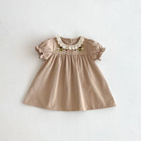 Load image into Gallery viewer, Baby Kid Girls Flower Embroidered Dresses Wholesale 25050866
