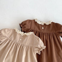 Load image into Gallery viewer, Baby Kid Girls Flower Embroidered Dresses Wholesale 25050866
