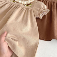 Load image into Gallery viewer, Baby Kid Girls Flower Embroidered Dresses Wholesale 25050866
