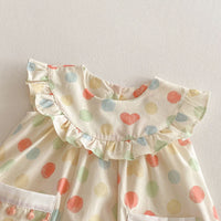 Load image into Gallery viewer, Baby Kid Girls Love heart Polka dots Dresses Wholesale 25050867
