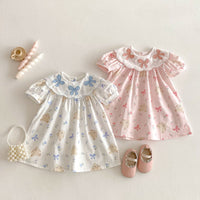 Load image into Gallery viewer, Baby Kid Girls Cartoon Bow Dresses Wholesale 25050868
