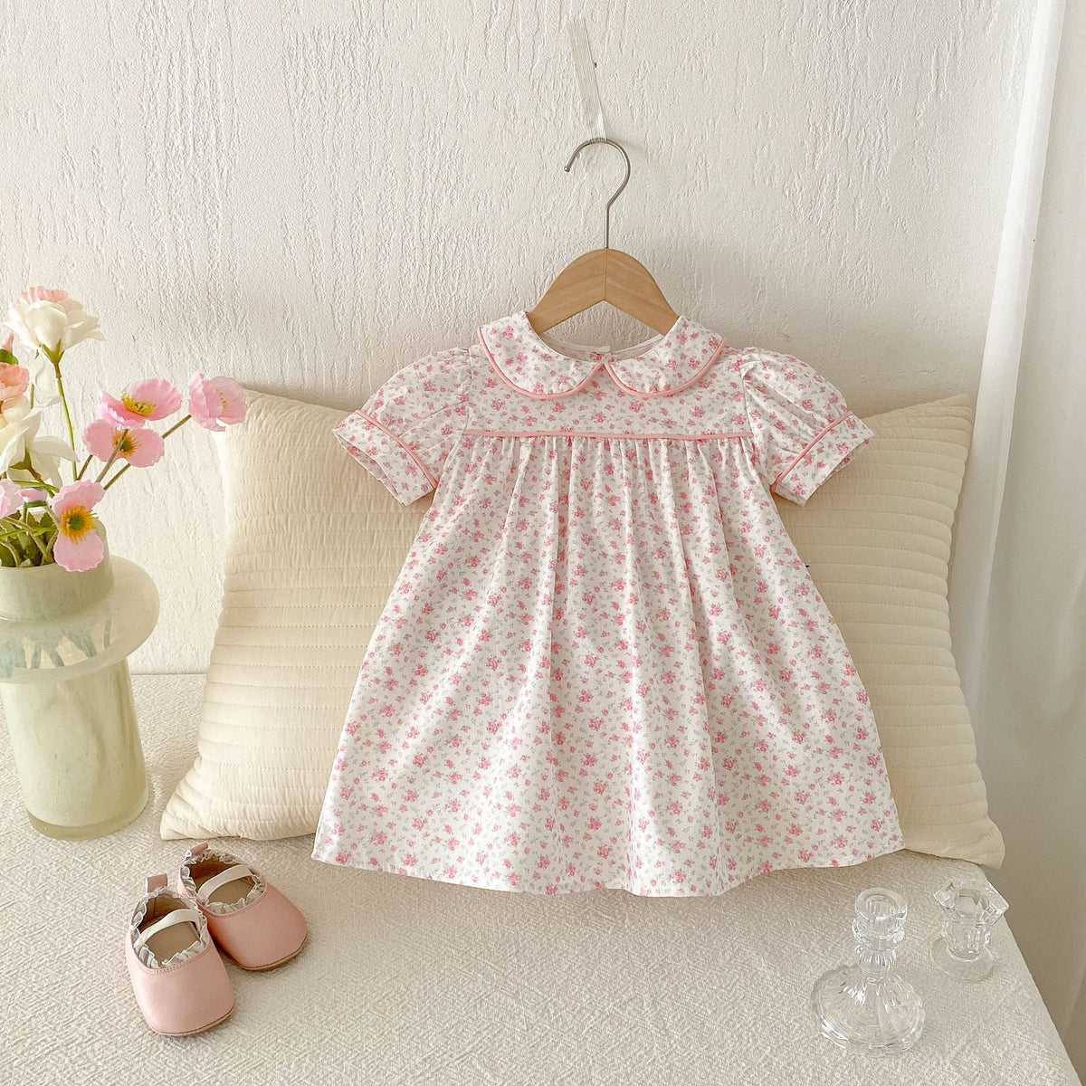 Baby Kid Girls Flower Print Dresses Wholesale 25050871