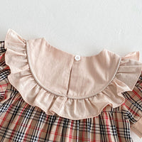 Load image into Gallery viewer, Baby Kid Girls Checked Cartoon Dresses Wholesale 25050874
