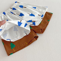 Load image into Gallery viewer, 2 Pieces Set Baby Kid Boys Plant Print T-Shirts And Shorts Wholesale 25050877
