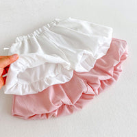 Load image into Gallery viewer, 2 Pieces Set Baby Kid Girls Bow Tops And Solid Color Shorts Wholesale 25050879
