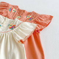 Load image into Gallery viewer, Baby Kid Girls Color-blocking Cartoon Embroidered Dresses Wholesale 25050882
