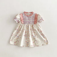 Load image into Gallery viewer, Baby Kid Girls Flower Print Dresses Wholesale 25050883
