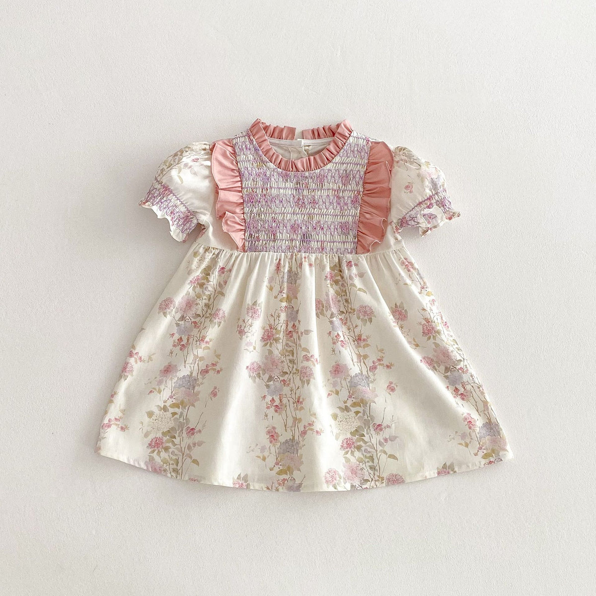 Baby Kid Girls Flower Print Dresses Wholesale 25050883