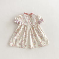 Load image into Gallery viewer, Baby Kid Girls Flower Print Dresses Wholesale 25050883
