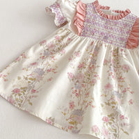 Load image into Gallery viewer, Baby Kid Girls Flower Print Dresses Wholesale 25050883
