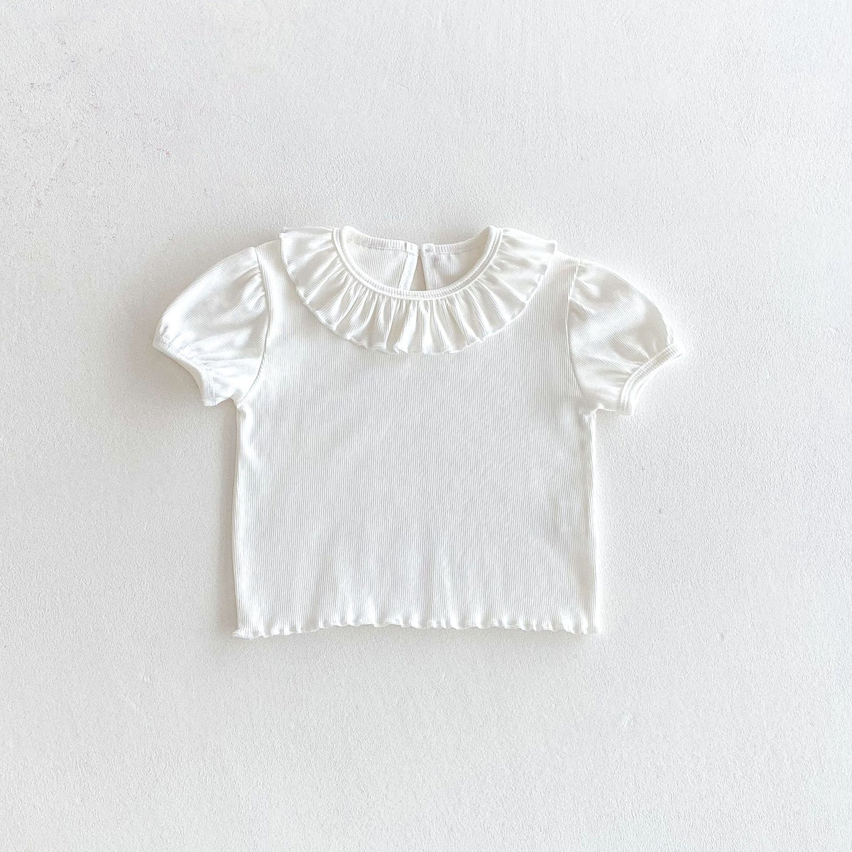 Baby Kid Girls Solid Color Striped Tops Wholesale 25050885