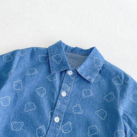 Load image into Gallery viewer, 2 Pieces Set Baby Kid Boys Cartoon Print Shirts And Shorts Wholesale 25050886
