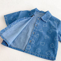 Load image into Gallery viewer, 2 Pieces Set Baby Kid Boys Cartoon Print Shirts And Shorts Wholesale 25050886
