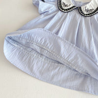 Load image into Gallery viewer, Baby Kid Girls Color-blocking Embroidered Dresses Wholesale 25050887
