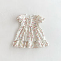 Load image into Gallery viewer, Baby Kid Girls Flower Print Dresses Wholesale 25050888
