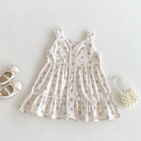 Load image into Gallery viewer, Baby Kid Girls Flower Print Dresses Wholesale 25050889
