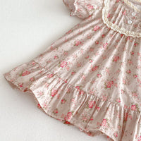 Load image into Gallery viewer, Baby Kid Girls Flower Print Dresses Wholesale 25050890
