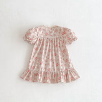 Load image into Gallery viewer, Baby Kid Girls Flower Print Dresses Wholesale 25050890
