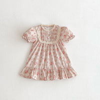 Load image into Gallery viewer, Baby Kid Girls Flower Print Dresses Wholesale 25050890
